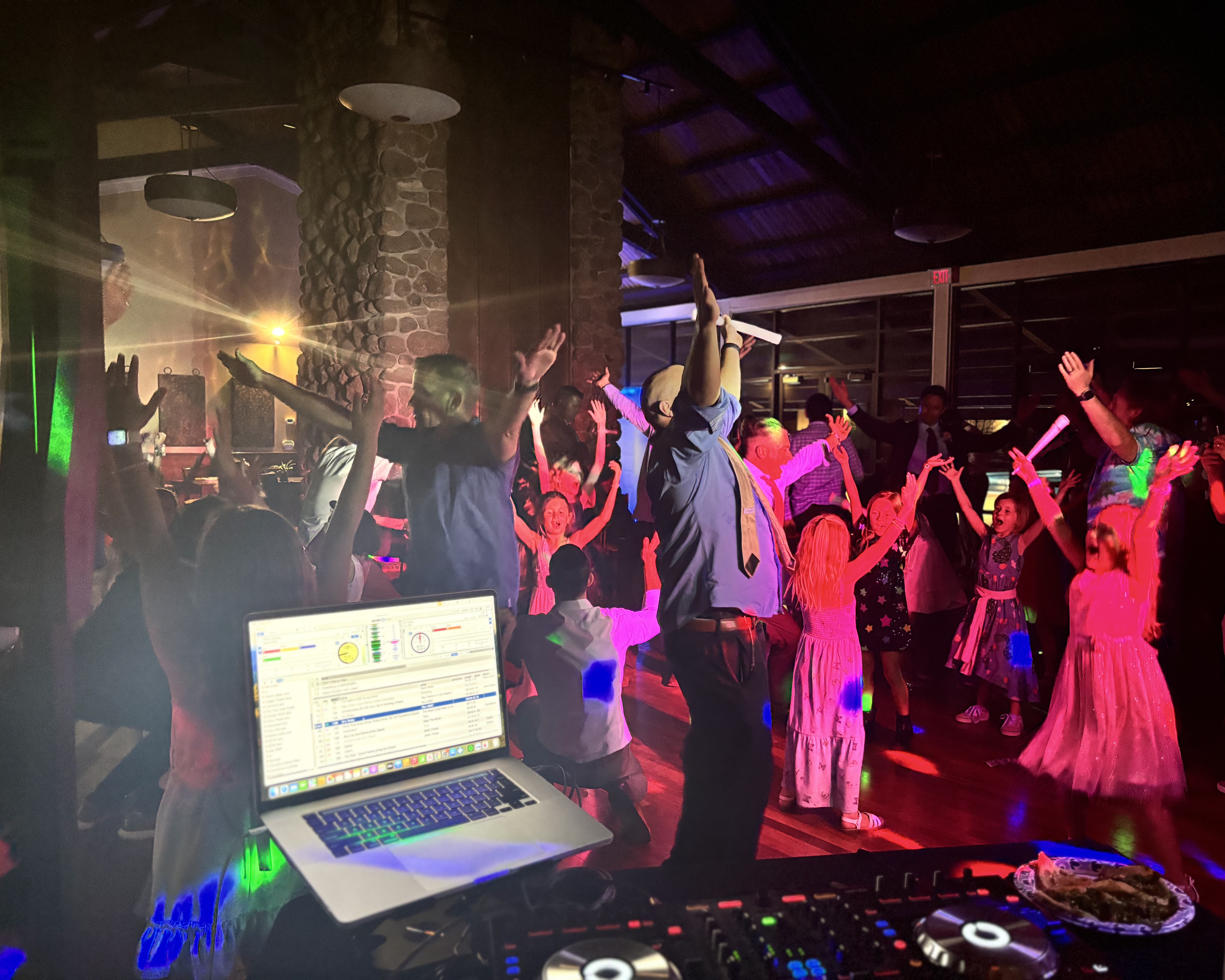 Dance floor energy at DJ Nessa private party